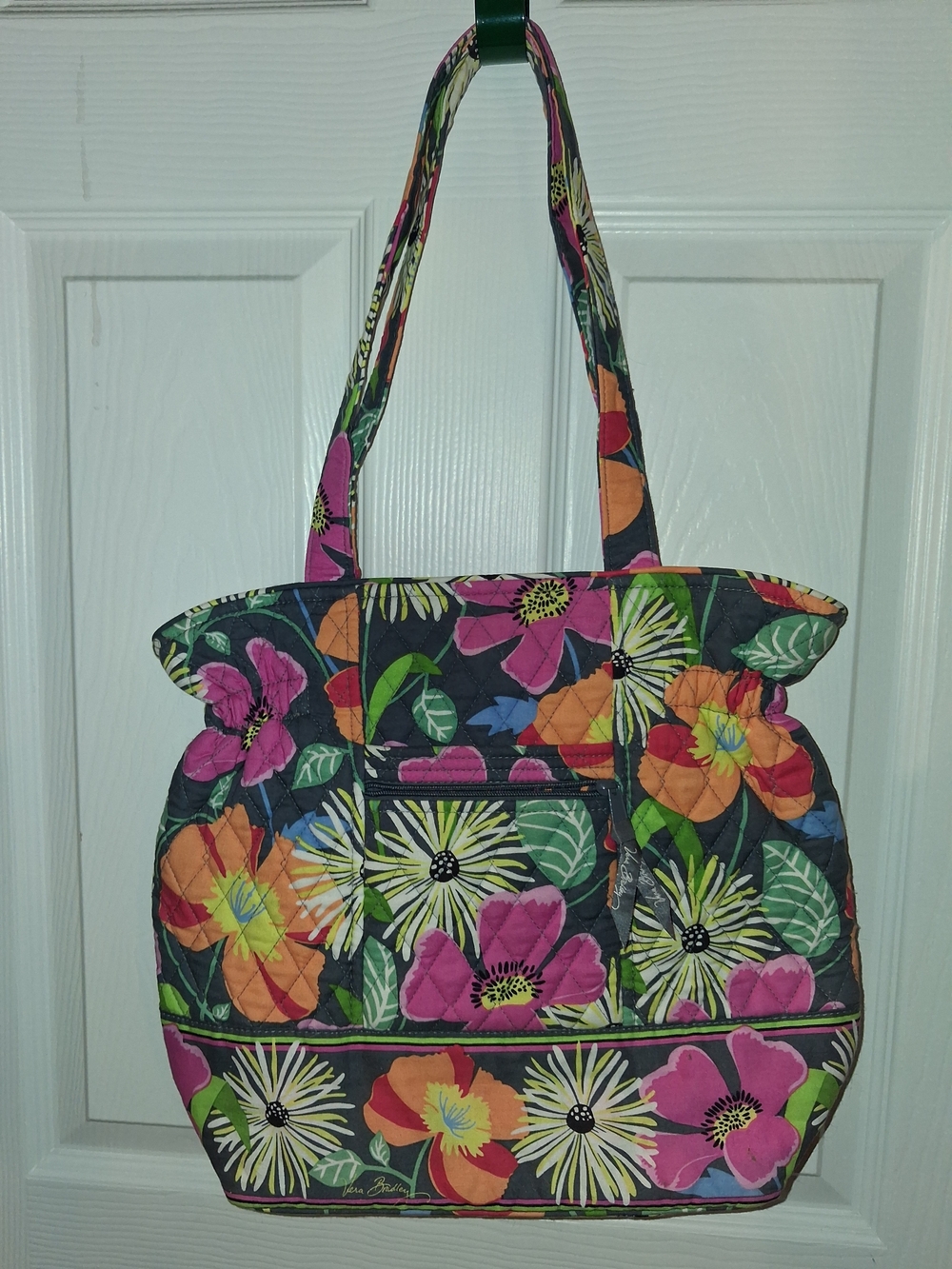 Vera Bradley Grand Tote Jazzy Blooms Floral Large Quilted Tote Bag